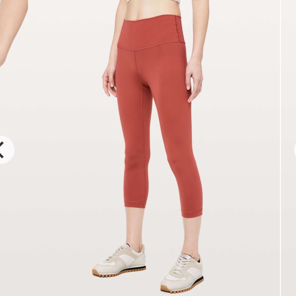 lululemon athletica High-Rise Cropped Leggings in Rust